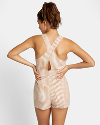 1 Forager - Dungaree Shorts for Women Beige D3ONRCRVS2 RVCA