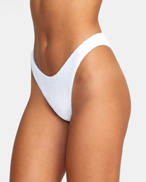 6 Grooves 2022 - Bas de bikini Medium French pour Femme Blanc D3SBRKRVS2 RVCA