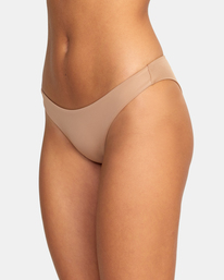 5 Solid Cheeky Bikini Bottoms Brown D3SBRURVS2 RVCA