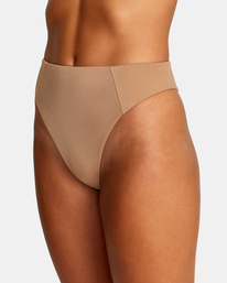 6 Solid - Cheeky Bikini Bottoms for Women Brown D3SBRWRVS2 RVCA