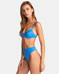 4 Solid - Cheeky Bikini Bottoms for Women Blue D3SBRWRVS2 RVCA