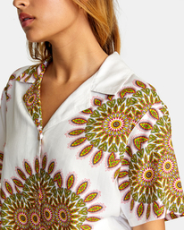 2 Serotonin - Short Sleeve Shirt for Women White D3SHRARVS2 RVCA