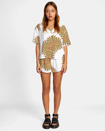 3 Serotonin - Short Sleeve Shirt for Women White D3SHRARVS2 RVCA