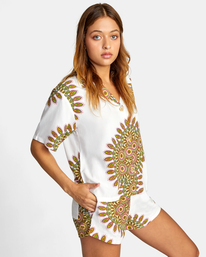 5 Serotonin - Short Sleeve Shirt for Women White D3SHRARVS2 RVCA