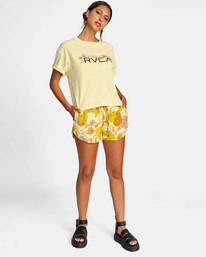 3 Retro Floral 2022 - T-Shirt for Women Grey D3SSRKRVS2 RVCA