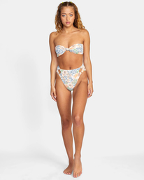 2 Bazaar - Bandeau Bikini Top for Women Grey D3STRDRVS2 RVCA