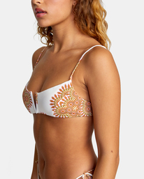 5 Serotonin - V-Wire Bralette Bikini Top for Women Gray D3STRORVS2 RVCA