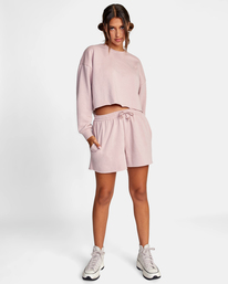 3 Test Drive - Short en molleton pour Femme Violet D3WKRDRVS2 RVCA