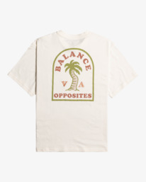 1 VA Palm - T-shirt pour Femme Blanc EVJZT00110 RVCA