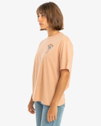 3 VA Palm - T-Shirt für Frauen Orange EVJZT00110 RVCA