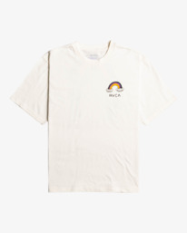 rvca, Andrew Pommier Rainbow Connection - Maglietta da Uomo, ANTIQUE WHITE (anw) Andrew Pommier Rainbow Connection - T-Shirt for Men EVYZT00108
