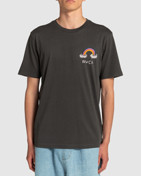 rvca, Andrew Pommier Rainbow Connection - Maglietta da Uomo, PIRATE BLACK (ptk) Andrew Pommier Rainbow Connection - T-Shirt for Men EVYZT00108