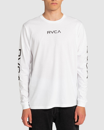 2 Big RVCA Sleeve - Longsleeve für Männer Weiss EVYZT00112 RVCA