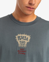 4 Scorched - T-shirt manches longues pour Homme Noir EVYZT00131 RVCA