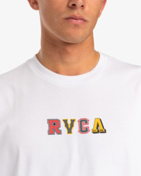 4 Letterman - T-shirt pour Homme Blanc EVYZT00134 RVCA