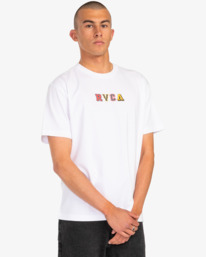 7 Letterman - T-shirt pour Homme Blanc EVYZT00134 RVCA