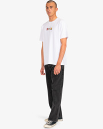 8 Letterman - T-shirt pour Homme Blanc EVYZT00134 RVCA