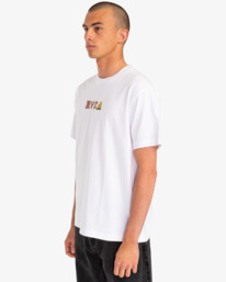 5 Letterman - T-shirt pour Homme Blanc EVYZT00134 RVCA