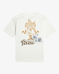 1 Scorched - T-shirt pour Homme Blanc EVYZT00139 RVCA