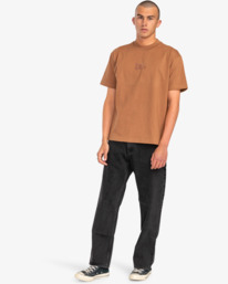 8 Balance Flock - Maglietta da Uomo Brown EVYZT00146 RVCA