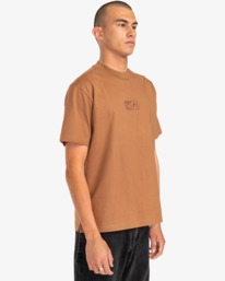 6 Balance Flock - Maglietta da Uomo Brown EVYZT00146 RVCA