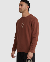 3 Balance Act - Sweatshirt für Männer Braun F1CRRARVF2 RVCA