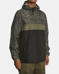 4 Meyer - Packable Anorak Jacket for Men Green F1JKRFRVF2 RVCA