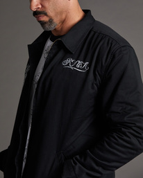 16 Mister Cartoon 2022 - Embroidered Jacket for Men Black F1JKRPRVF2 RVCA