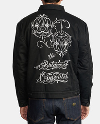 3 Mister Cartoon 2022 - Embroidered Jacket for Men Black F1JKRPRVF2 RVCA