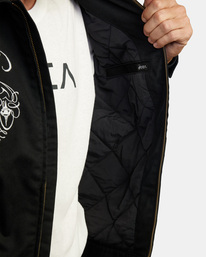 10 Mister Cartoon 2022 - Embroidered Jacket for Men Black F1JKRPRVF2 RVCA