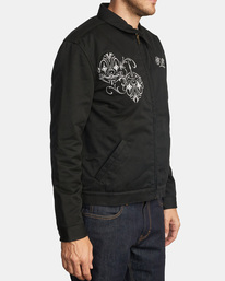6 Mister Cartoon 2022 - Embroidered Jacket for Men Black F1JKRPRVF2 RVCA