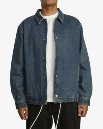 3 Everett 2022 - Denim Jacket for Men Blue F1JKRWRVF2 RVCA