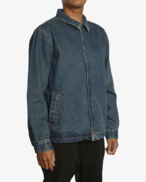 4 Everett 2022 - Denim Jacket for Men Blue F1JKRWRVF2 RVCA