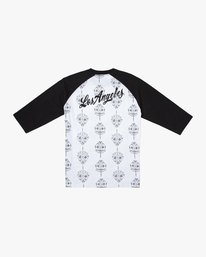 1 Mister Cartoon Smile Now 2022 - T-Shirt raglan pour Homme Noir F1KTRVRVF2 RVCA