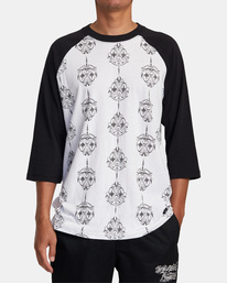 9 Mister Cartoon Smile Now 2022 - T-Shirt raglan pour Homme Noir F1KTRVRVF2 RVCA