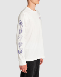 3 Gang 2022 - Long Sleeve T-Shirt for Men White F1LSRFRVF2 RVCA