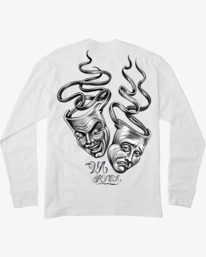 1 Mister Cartoon Laugh Now 2022 - T-shirt manches longues pour Homme Blanc F1LSRHRVF2 RVCA