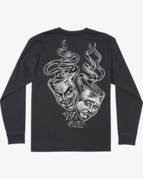 1 Mister Cartoon Laugh Now - Long Sleeve T-Shirt for Men Black F1LSRHRVF2 RVCA