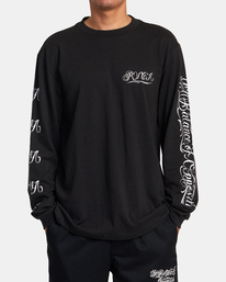 6 Mister Cartoon Laugh Now - Long Sleeve T-Shirt for Men Black F1LSRHRVF2 RVCA