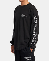 3 Mister Cartoon Laugh Now - Long Sleeve T-Shirt for Men Black F1LSRHRVF2 RVCA