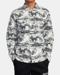1 Mister Cartoon Cloud 2022 - Long Sleeve Shirt for Men Black F1SHRARVF2 RVCA