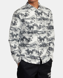 5 Mister Cartoon Cloud 2022 - Long Sleeve Shirt for Men Black F1SHRARVF2 RVCA