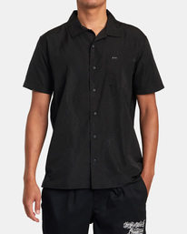 1 Mister Cartoon Smile Now - Short Sleeve Shirt for Men Black F1SHRBRVF2 RVCA