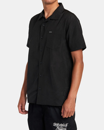 4 Mister Cartoon Smile Now - Short Sleeve Shirt for Men Black F1SHRBRVF2 RVCA
