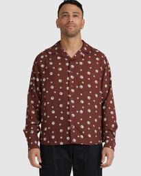 5 Balance Act 2022 - Chemise manches longues pour Homme Marron F1SHRMRVF2 RVCA