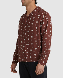 4 Balance Act 2022 - Chemise manches longues pour Homme Marron F1SHRMRVF2 RVCA