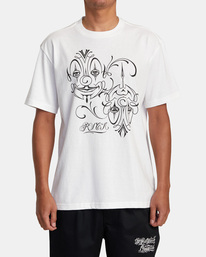 6 Mister Cartoon Balance Clowns 2022 - T-shirt en matière biologique pour Homme Blanc F1SSRYRVF2 RVCA