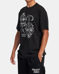3 Mister Cartoon Balance Clowns 2022 - T-shirt en matière biologique pour Homme Noir F1SSRYRVF2 RVCA