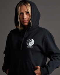 4 Mister Cartoon Yin Yang - Hoodie for Women Black F3HORDRVF2 RVCA