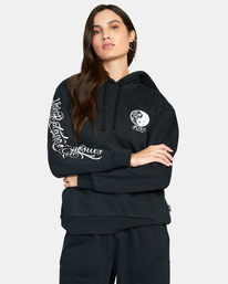 5 Mister Cartoon Yin Yang - Hoodie for Women Black F3HORDRVF2 RVCA